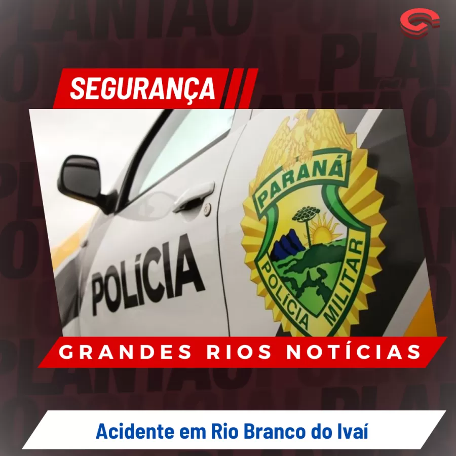 Acidente de trânsito no município de Rio Branco do Ivaí 