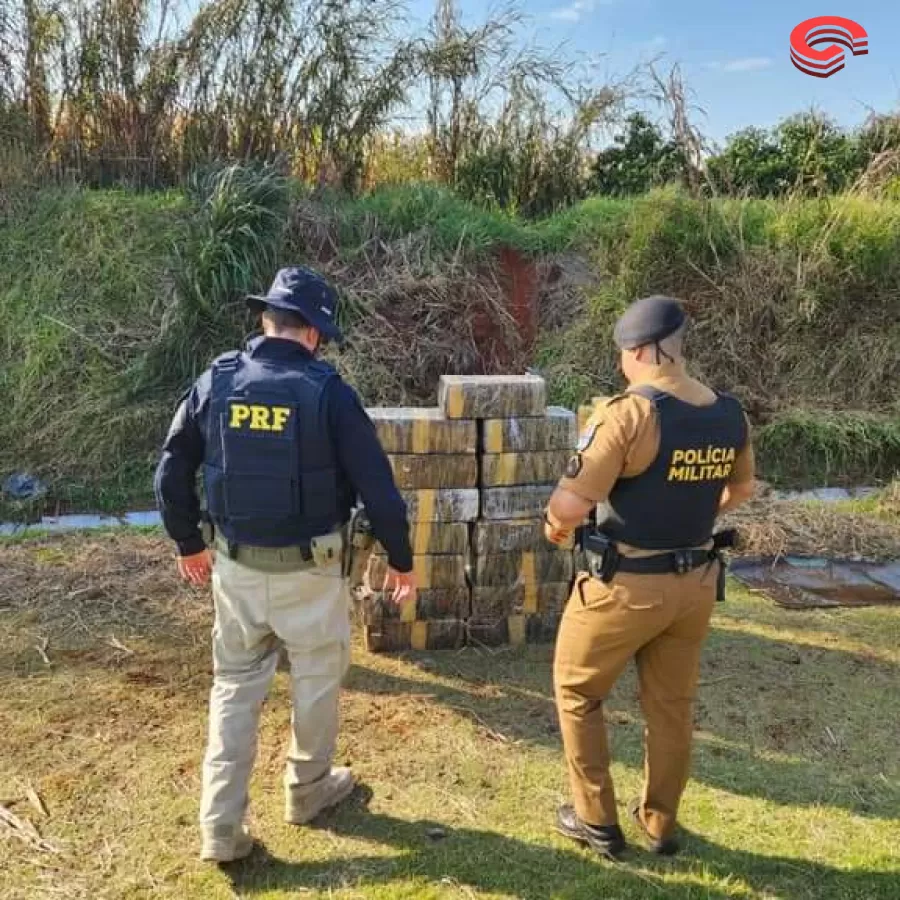 APÓS CAPOTAMENTO, PRF E PM APREENDEM QUASE MEIA TONELADA DE MACONHA NO PARANÁ