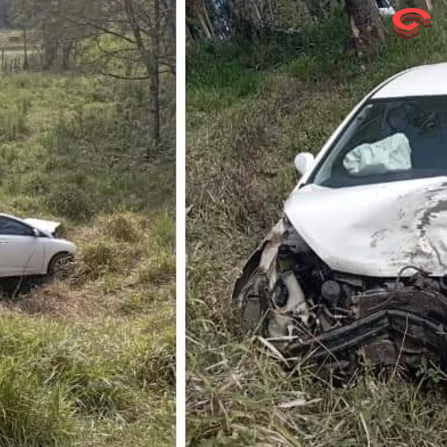 ACIDENTE ENTRE PITANGA E NOVA TEBAS DEIXA 4 JOVENS FERIDOS