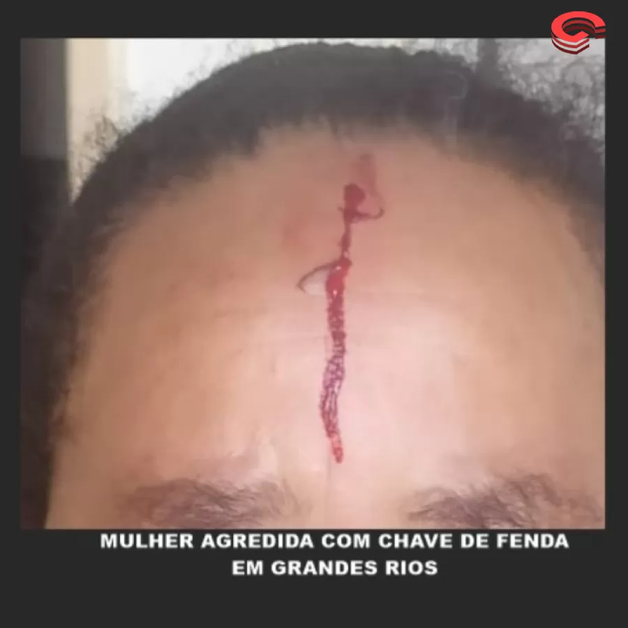 Marido embriagado agride esposa com uma chave de fenda e com cabo de vassoura em Grandes Rios