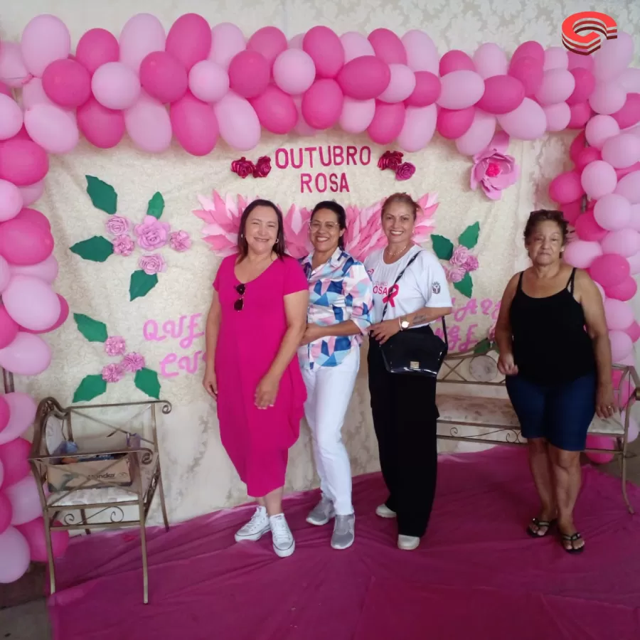 Evento do Outubro Rosa reúne centenas de pessoas no município de Grandes Rios.