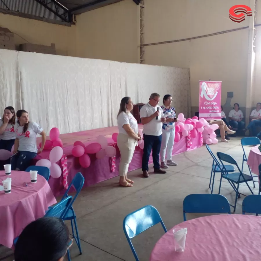 Evento do Outubro Rosa reúne centenas de pessoas no município de Grandes Rios.