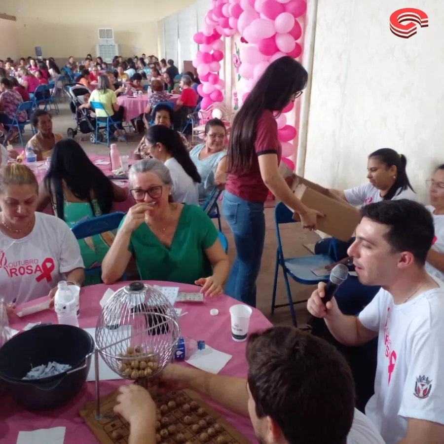 Evento do Outubro Rosa reúne centenas de pessoas no município de Grandes Rios.