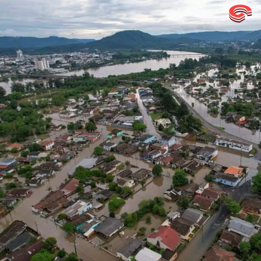 São Mateus do Sul está debaixo d' água 